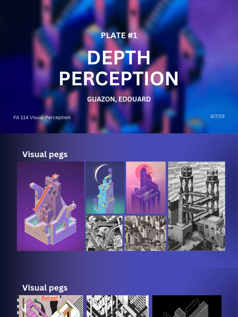 Depth Perception Visual Pegs Sketches | PDF