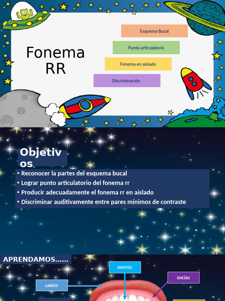 1. Fonema Rr 1 Pto, Discr, Aislado | PDF | Voz humana | Fonética