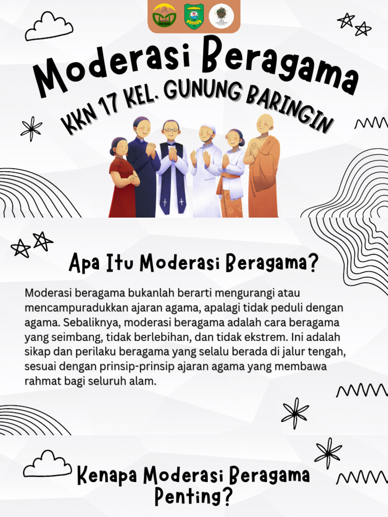 Moderasi Beragama Presentasi Interaktif Hitam Putih Ilustrasi_20250824 ...