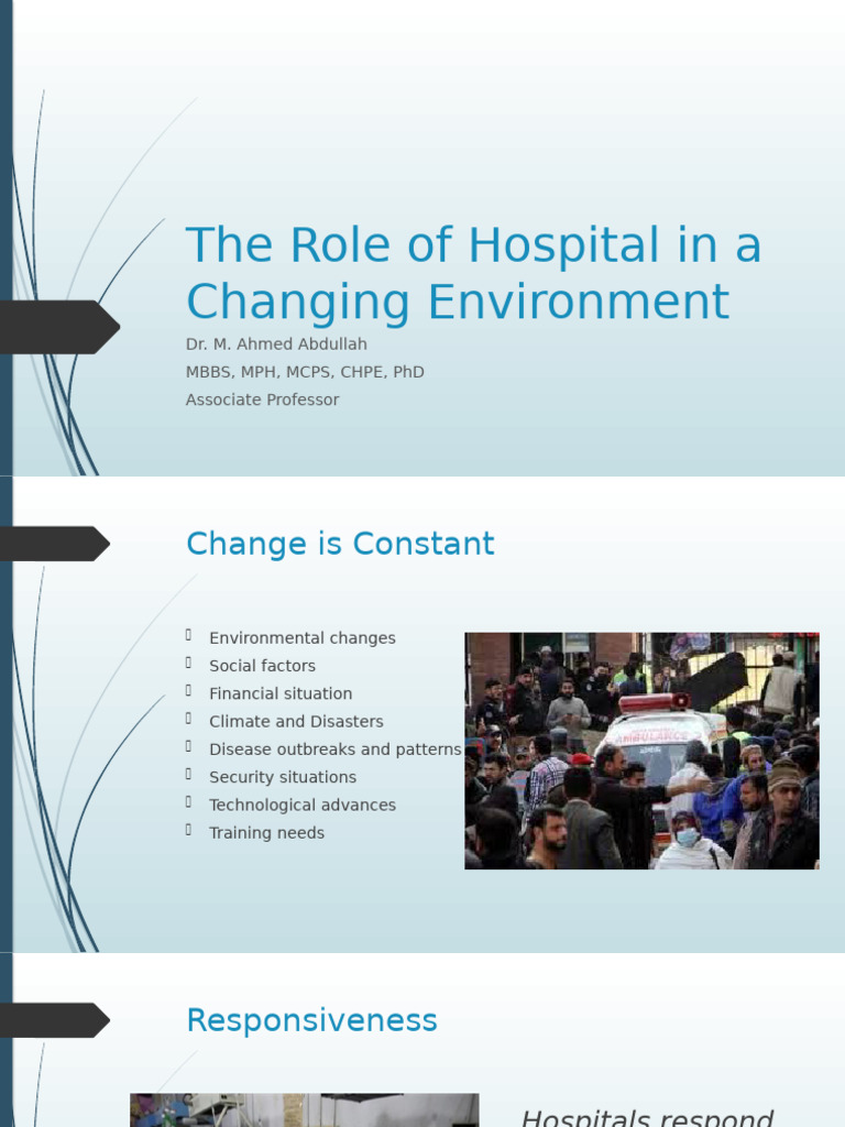 Hospitals Adapting to Change in Healthcare | PDF | Health Care ...