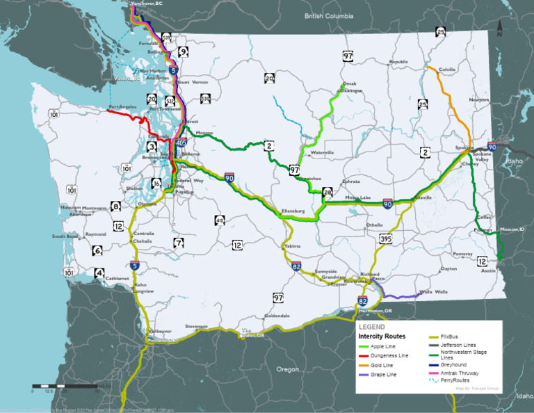 Intercity Bus Routes in BC and ID | PDF | Bus Transport | Public Transport