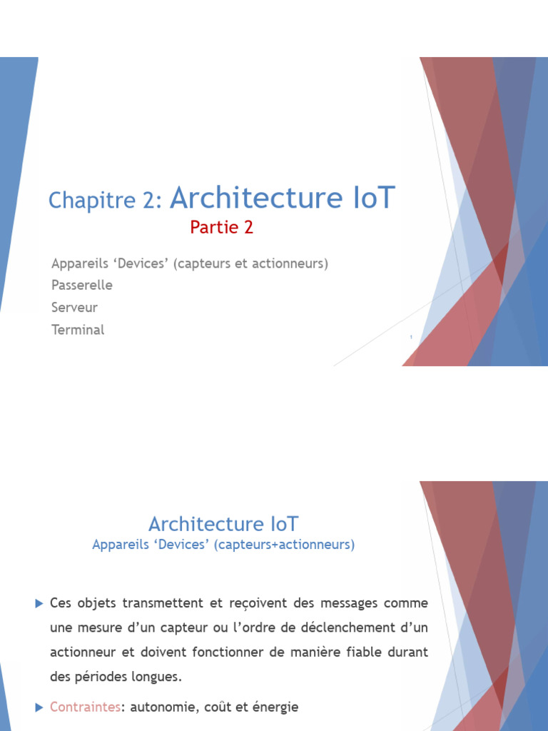 Architecture IoT : Passerelles et Serveurs | PDF | Internet des objets ...
