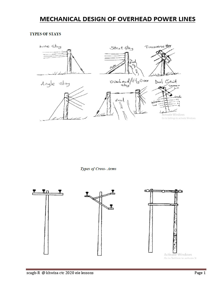 Mechanical Design of Overhead Lines | PDF