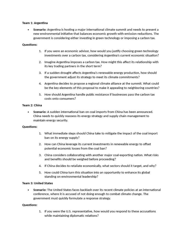 Round 3 QUESTIONS | PDF | Carbon Tax | Politics Of Climate Change