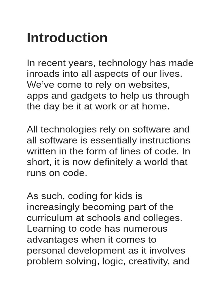 Coding Basics for Kids: A Guide | PDF | Computer Programming | Software