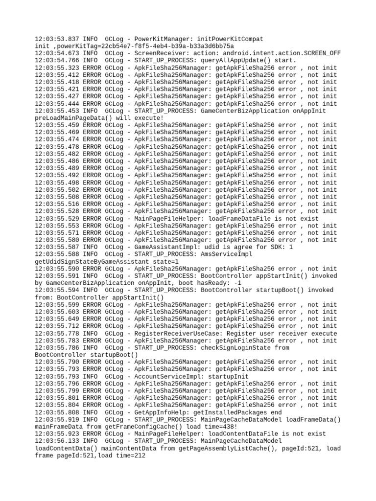 GameCenter Startup Process Log Analysis | PDF | Hypertext Transfer ...