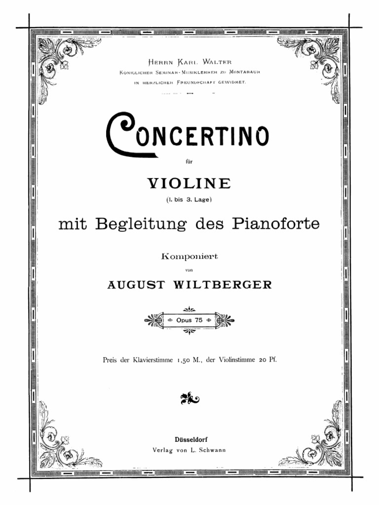 Complete Score and Violin Part | PDF