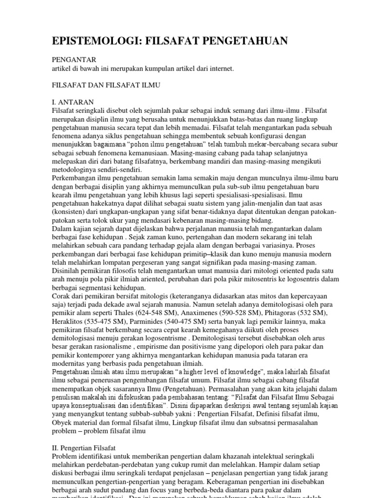Epistemologi Pdf