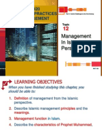 Topic 12 MGMT in Islamic Perspective