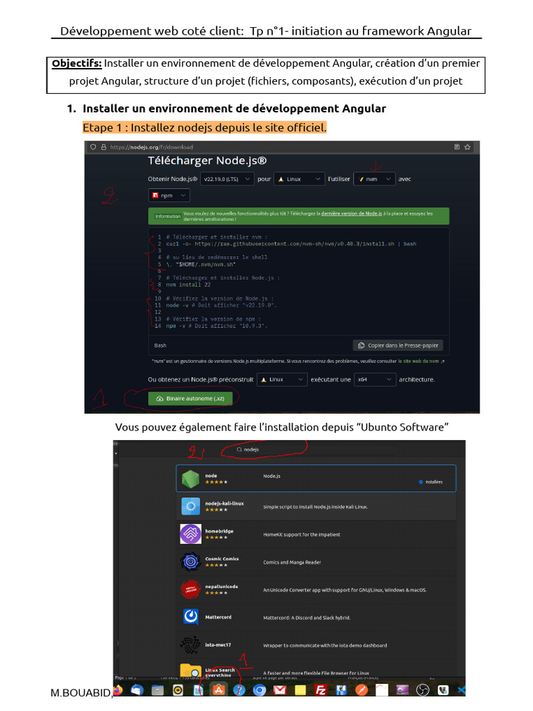 Initiation à Angular : Créer un projet | PDF