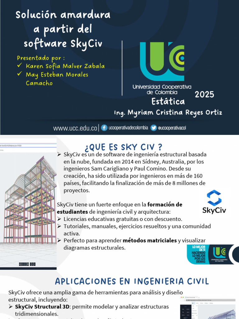Análisis de Armaduras con SkyCiv | PDF | Braguero | Ingeniería