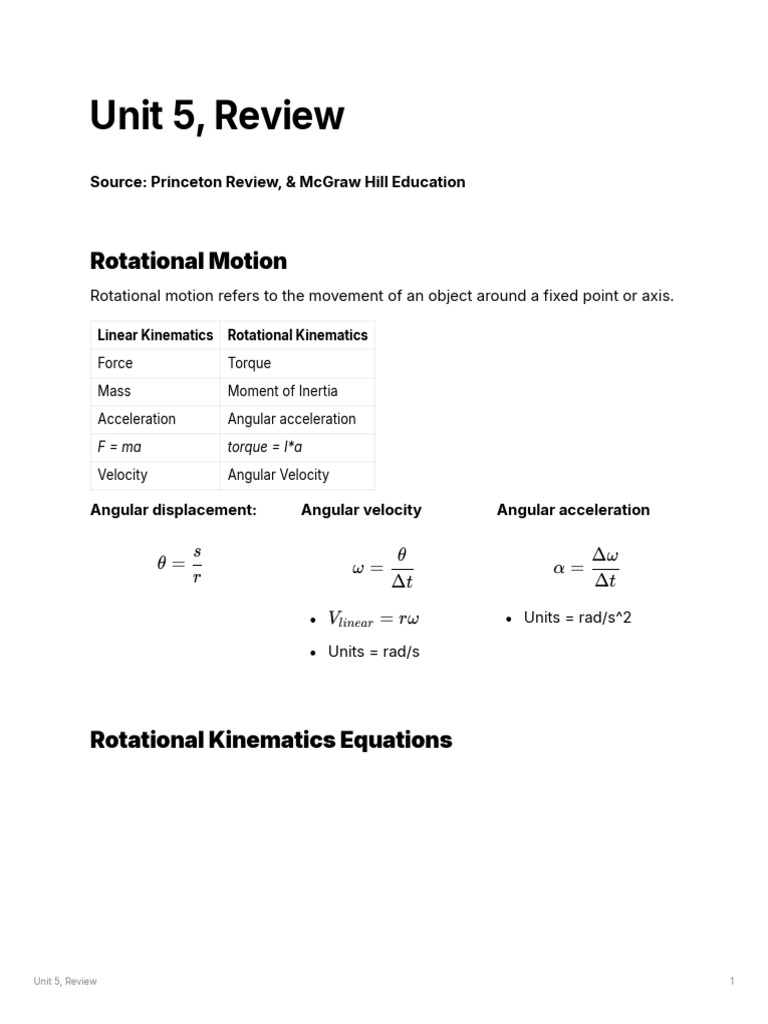 Understanding Rotational Motion Concepts | PDF | Torque | Rotation ...