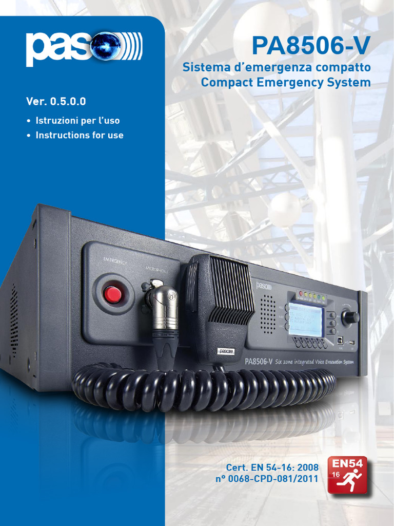 PA8506-V Man11-685 v05 ITUK | PDF