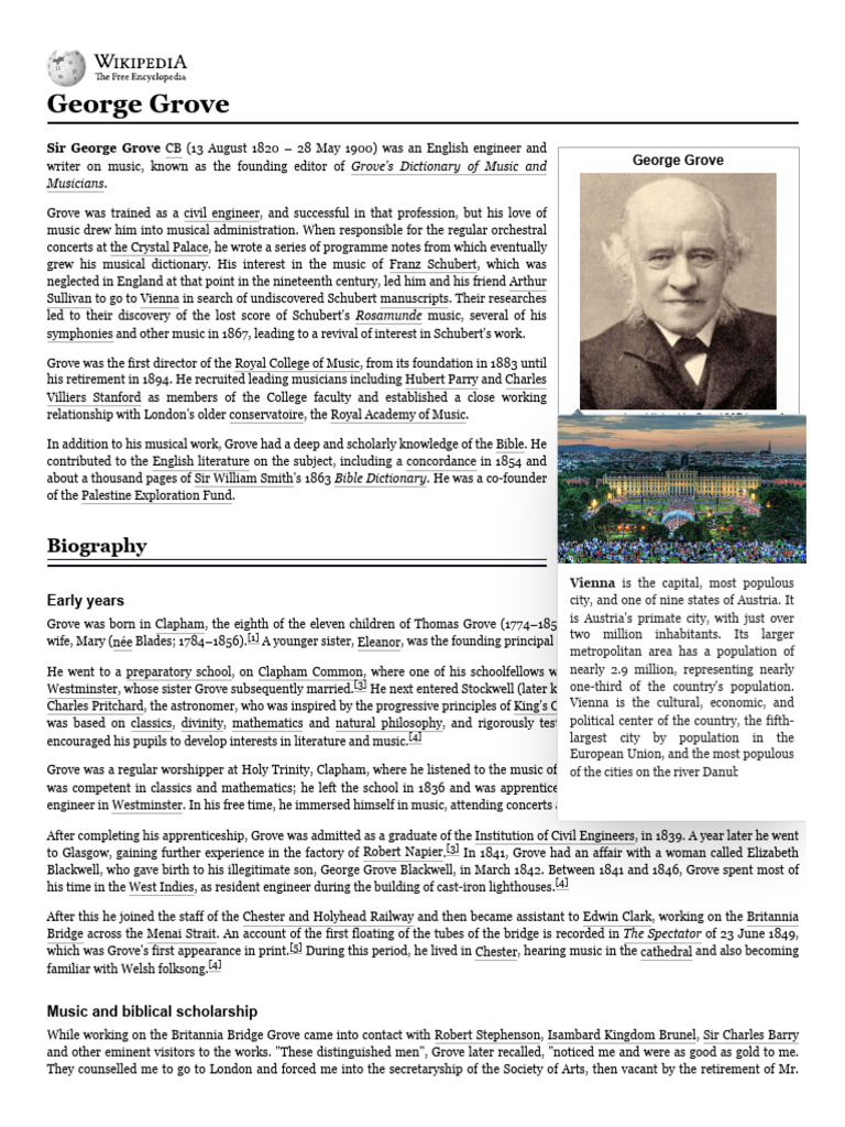 George Grove - Wikipedia | PDF