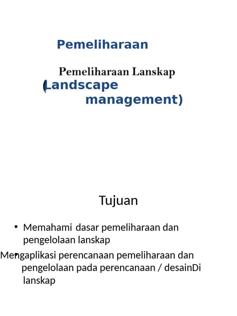 Lanscape sarpen | PDF