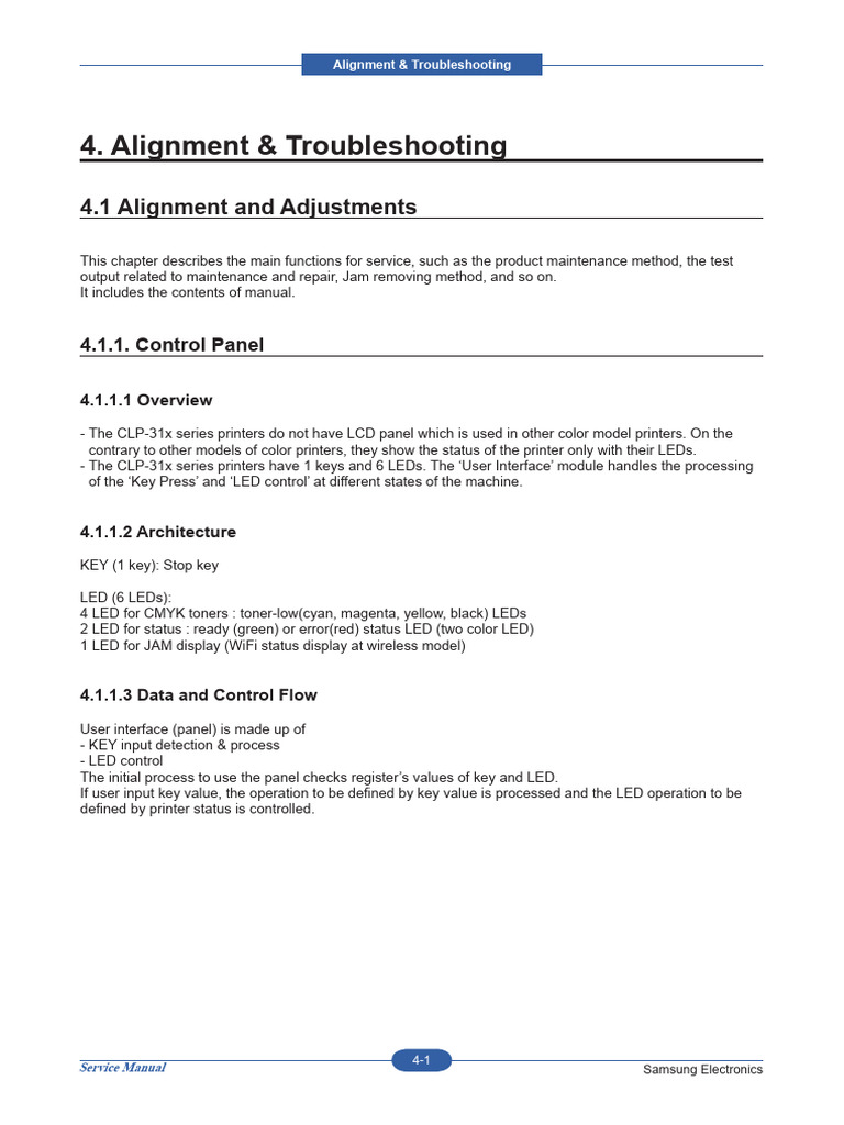 Samsung CLP-31x Printer Troubleshooting Guide | PDF | Printer ...