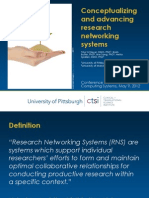 Conceptualizing and Advancing Research Networking Systems