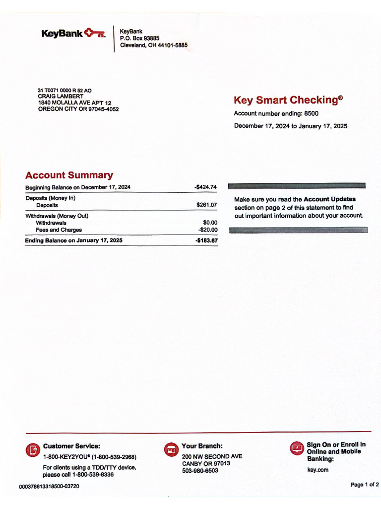 Bank Statements 5 | PDF