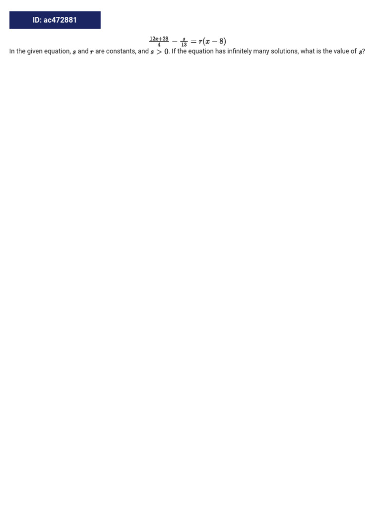 SAT Math Problem Set Analysis | PDF | Function (Mathematics) | Equations