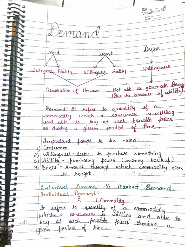 Demand Economics Notes | PDF