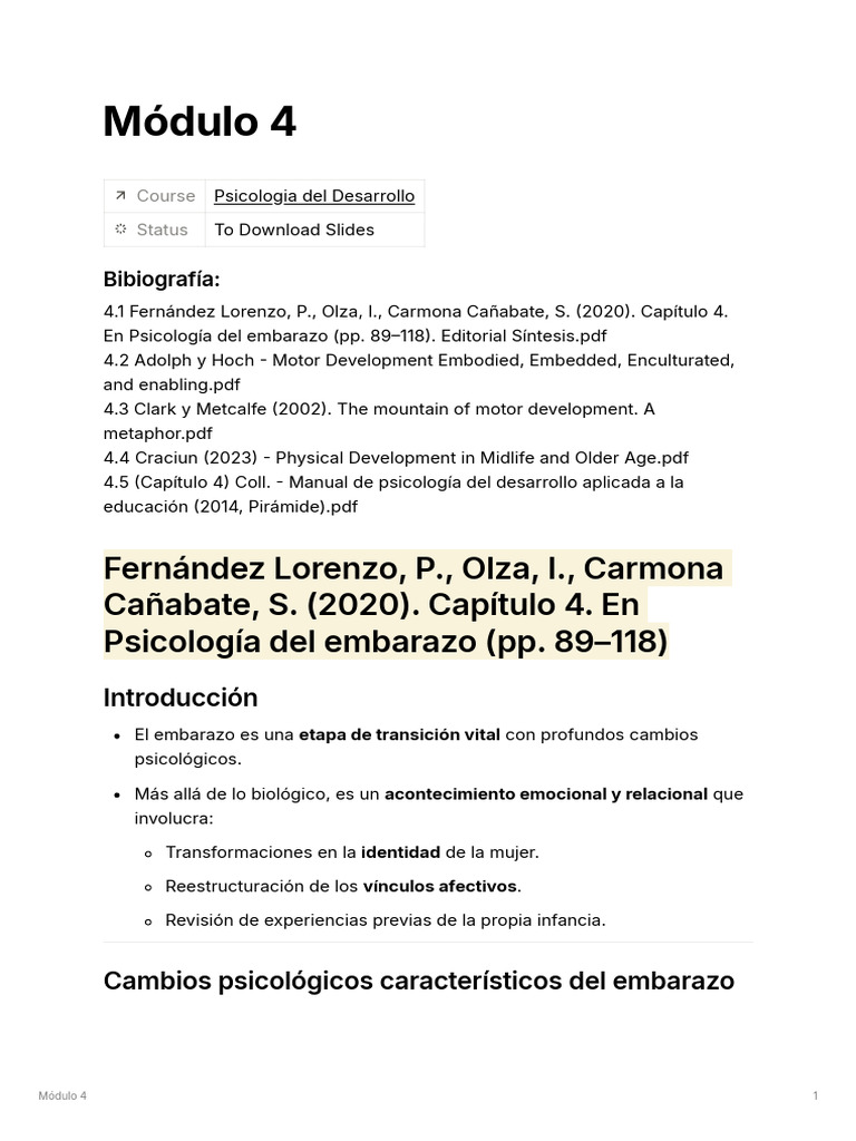 Mdulo 4 | PDF | Vejez | Parto