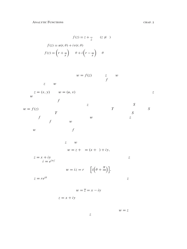 Complex Function Mappings Explained | PDF | Function (Mathematics ...