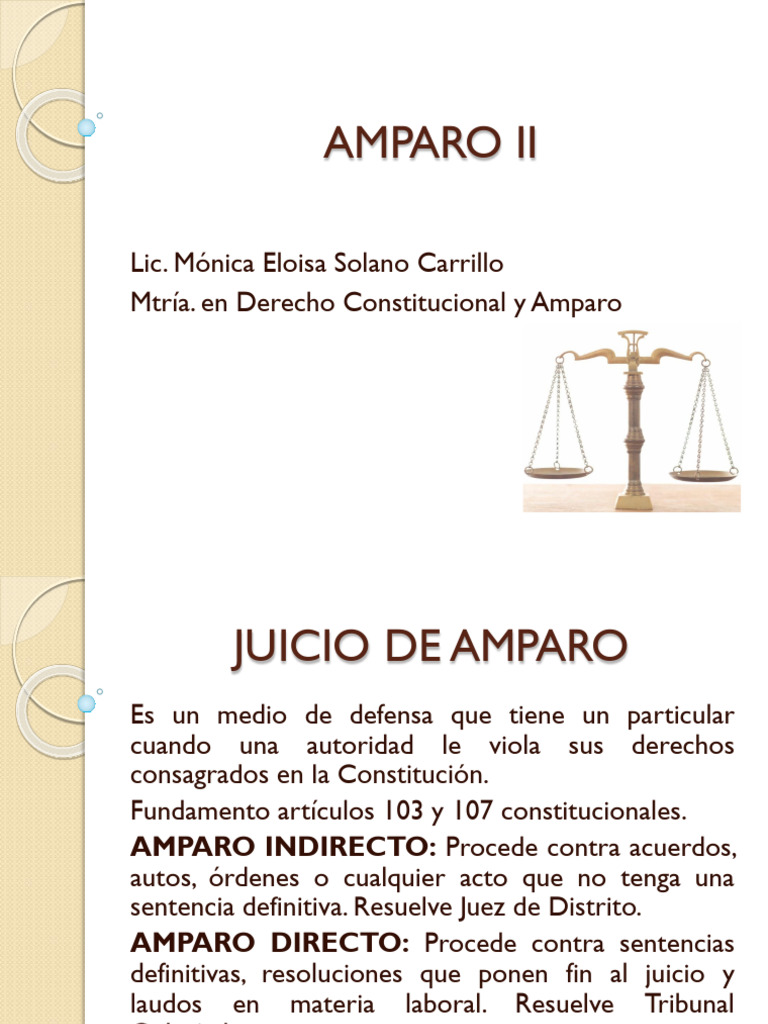 Guía del Juicio de Amparo en México | PDF | Sentencia (ley) | Esfera ...