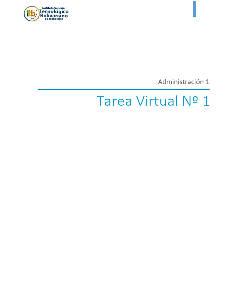 Tsua-1n Tarea Virtual 1 U1-Hib | PDF | Aprendizaje