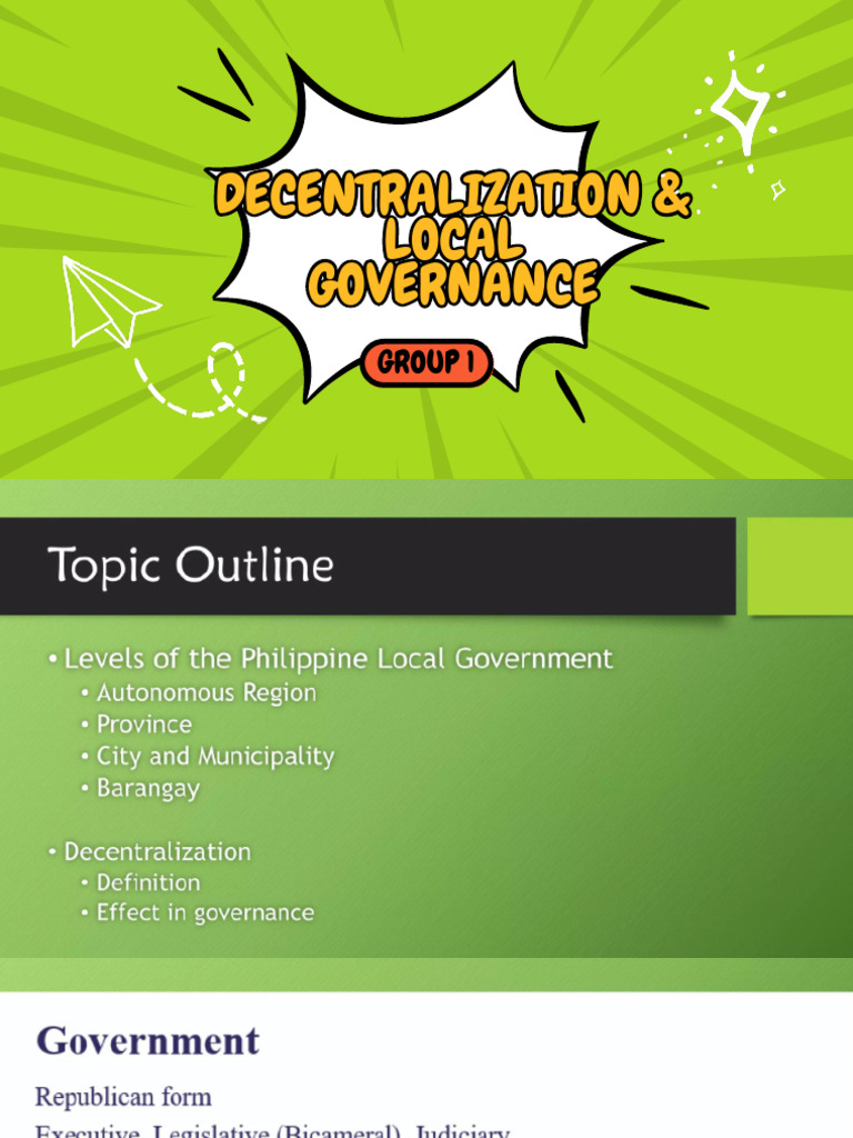 Decentralization Local Governance | PDF