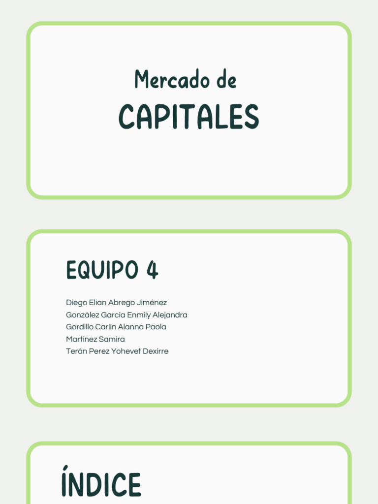 Guía Completa sobre Mercados de Capitales | PDF | Bolsa | Inversiones
