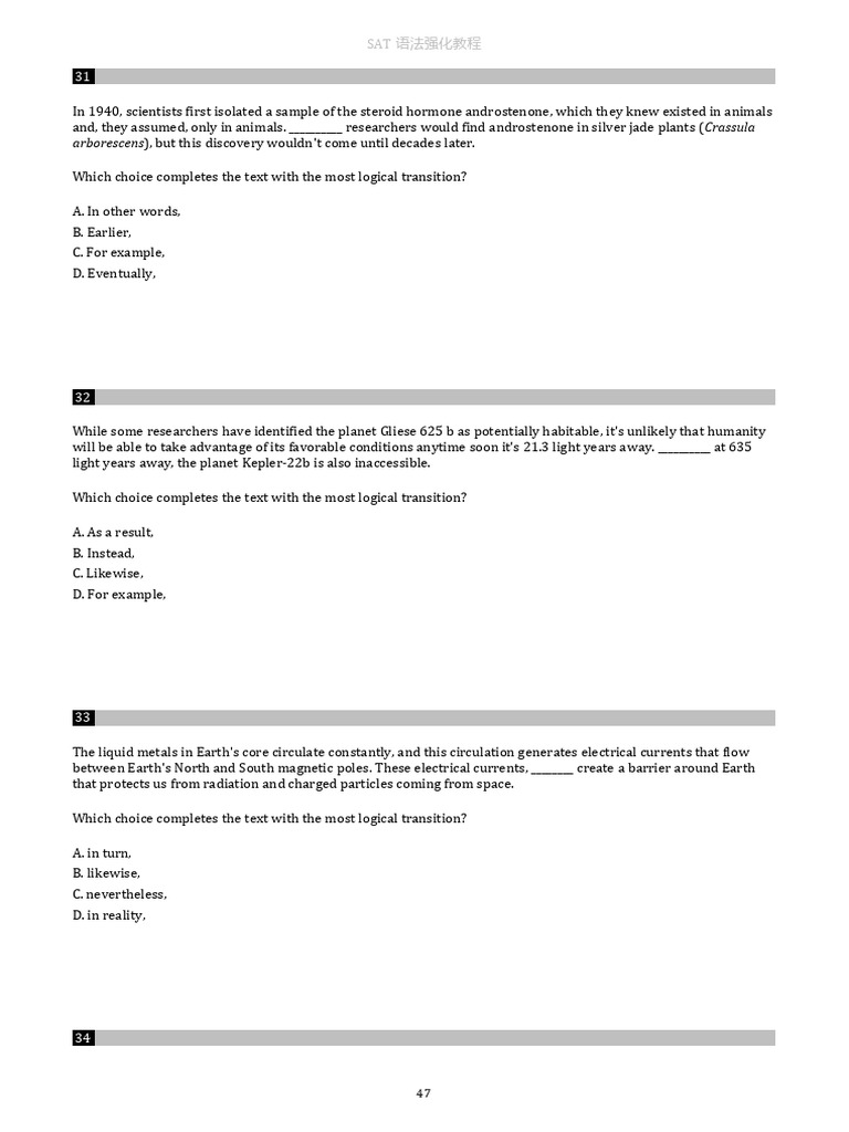 Kami Export - SAT语法强化教程 V1.0.20250609 | PDF | Food Web