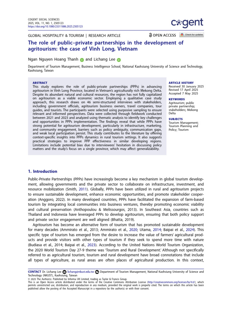 The Role of Public-Private Partnerships in The Dev | PDF | Public ...