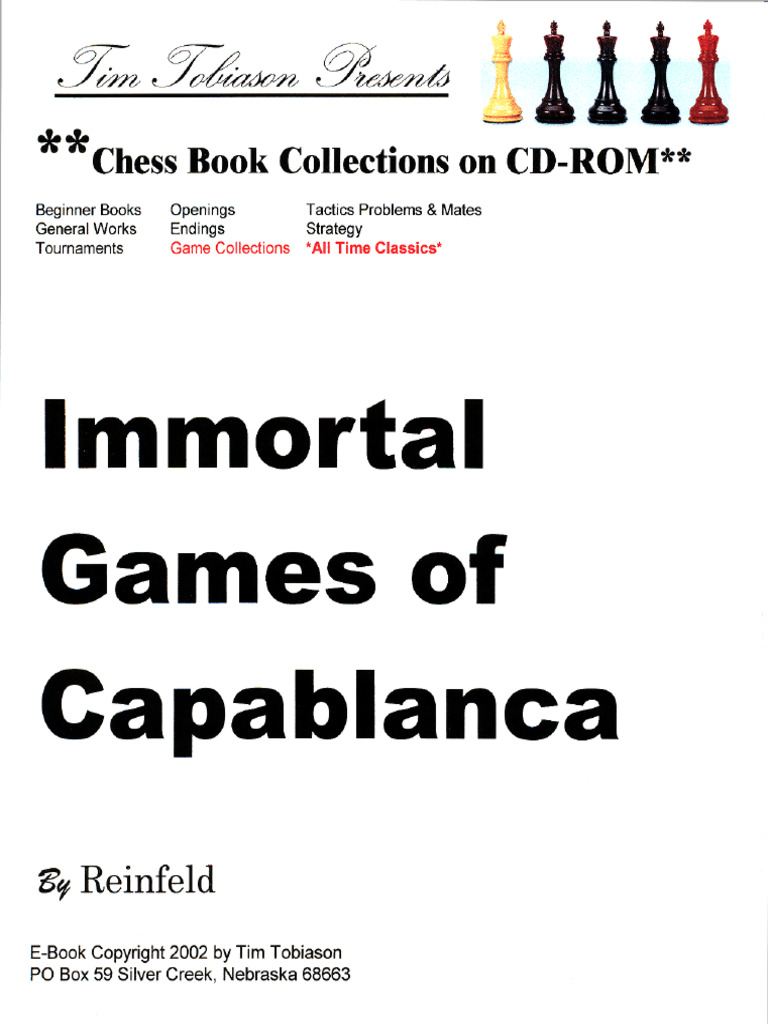 Reinfeld, Fred - The Immortal Games of Capablanca | PDF