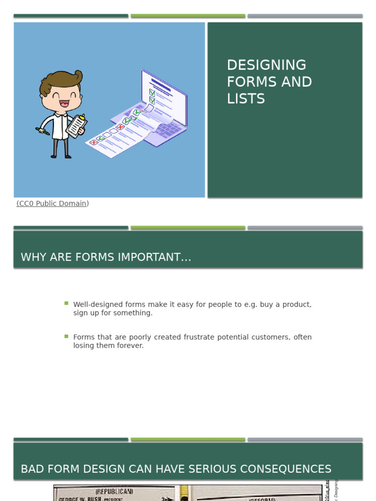 6 - Lecture Week 6 Forms Lists | PDF | Share Point | World Wide Web