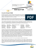 Newsletter 18 December 2008