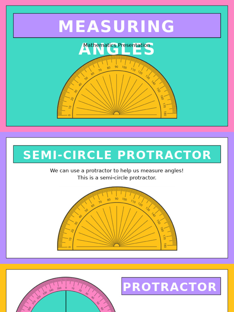 Measuring Angles Mathematics Presentation | PDF