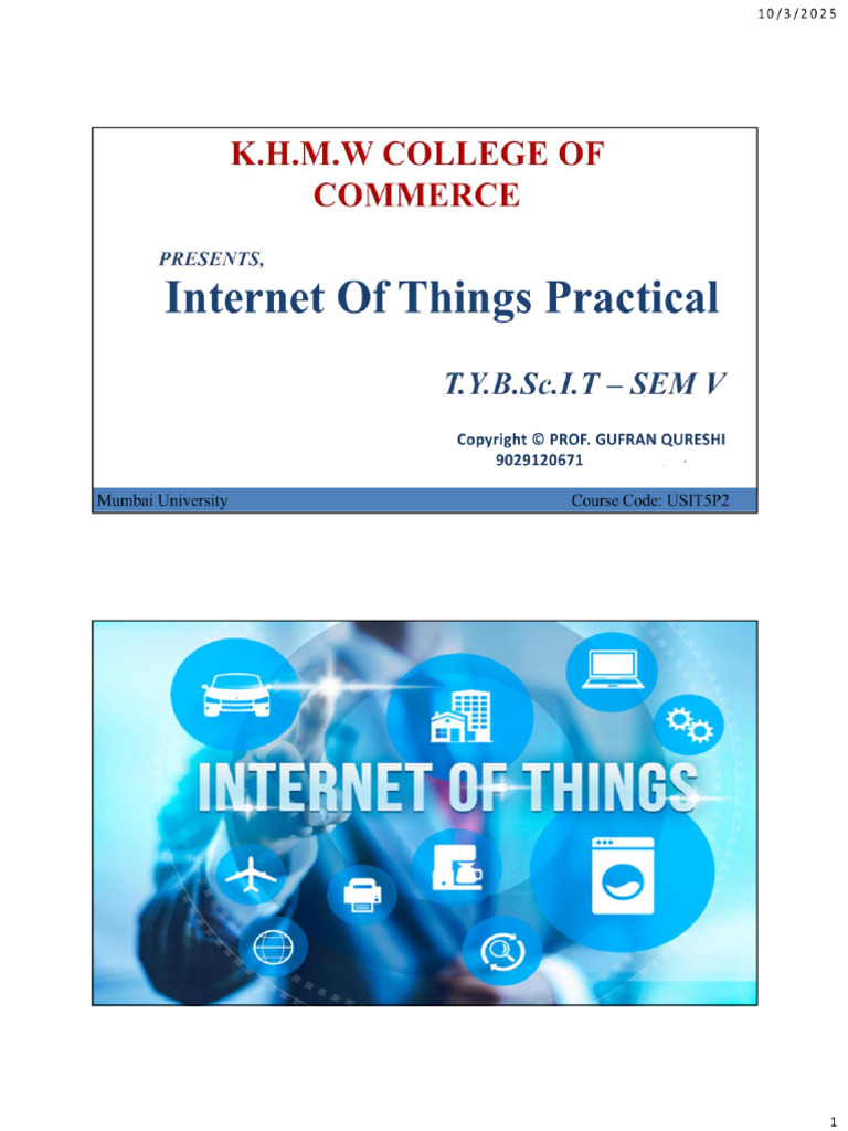 KHMW IOT Project | PDF