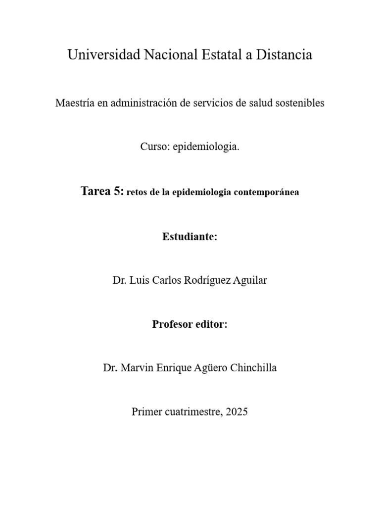 Retos de la Epidemiología Actual | PDF | Epidemiología | Salud Ambiental