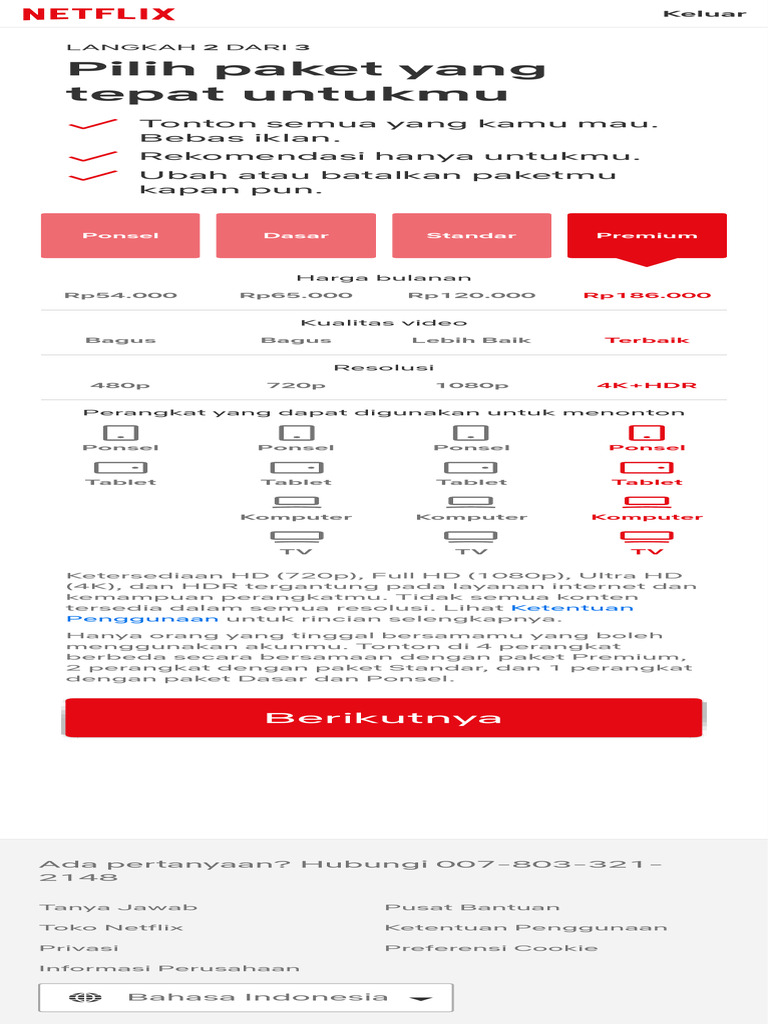 Pilih Paket Netflix Sesuai Kebutuhan | PDF