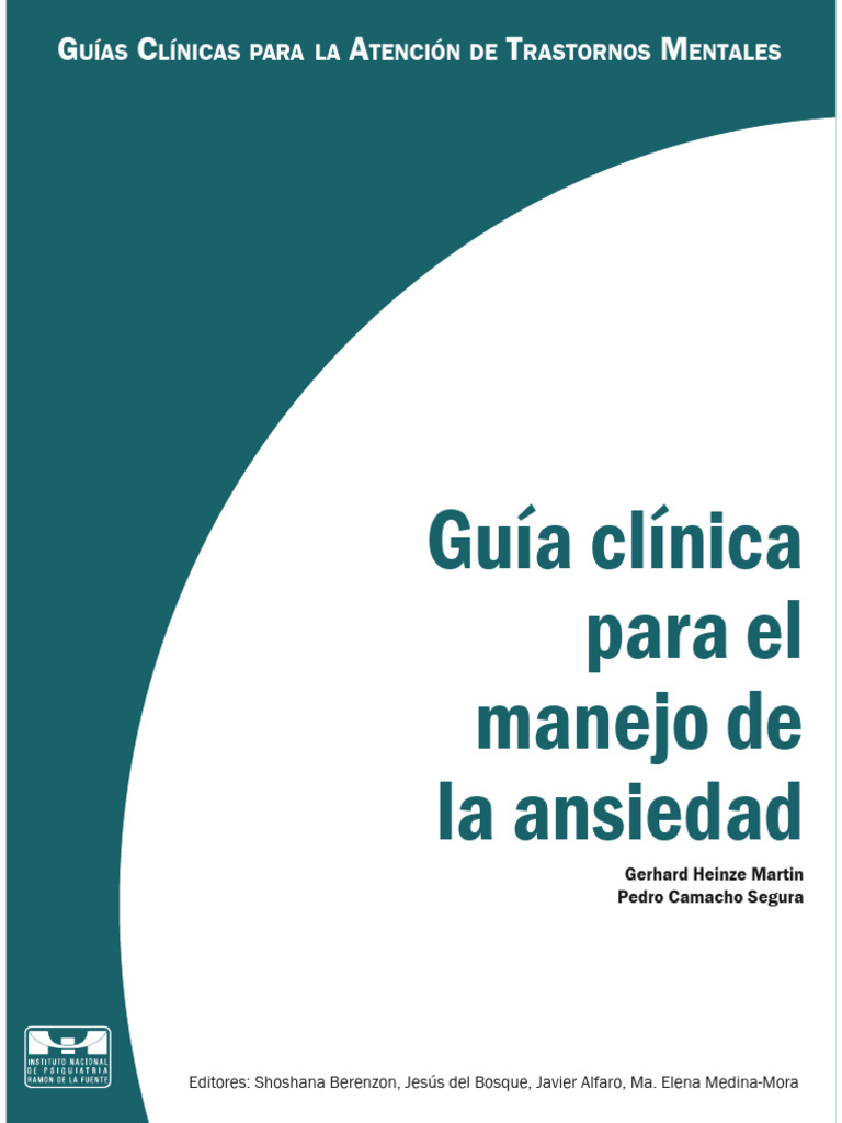 Guía Clínica para Manejo de Ansiedad | PDF | Trastorno de ansiedad ...