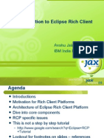 Intro oEclipseRCP Jax India Anshu Jain