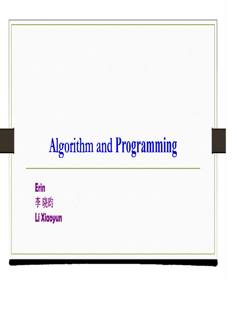 PPT3 - Basic Knowledge For Programming - Erin | PDF