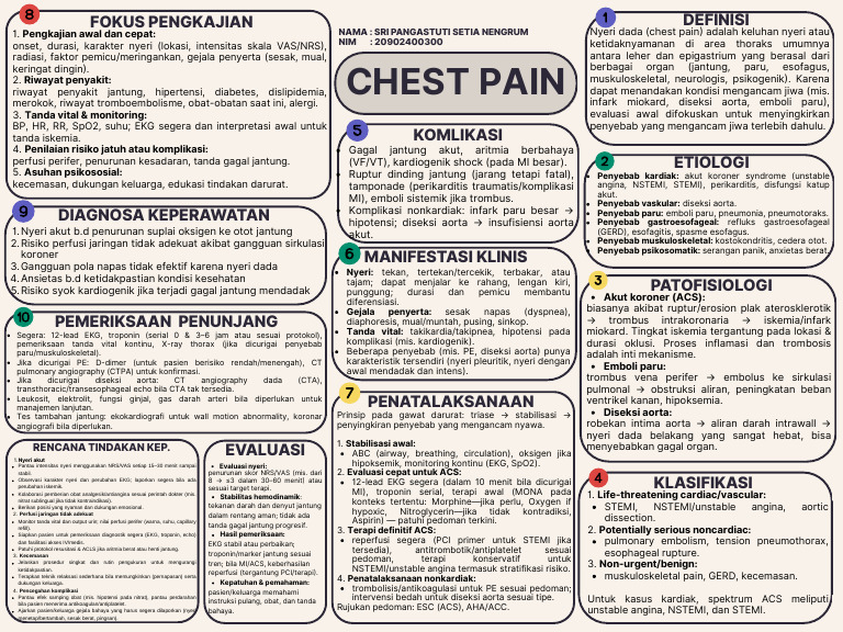 Mind Mapping Chest Pain | PDF