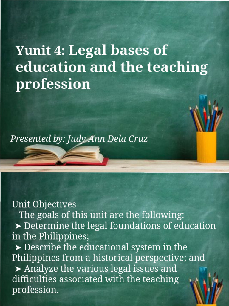 Legal Foundations of Philippine Education | PDF | Philippines