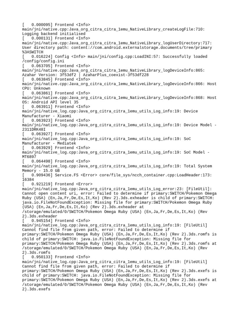 Citra Emulator File Errors on Android | PDF | System Software | Computing