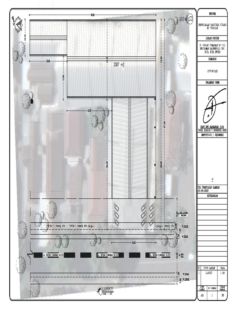 Layout: Luas SHM (2307 m2) | PDF