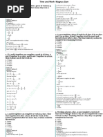 Time and Work Problem Solutions | PDF