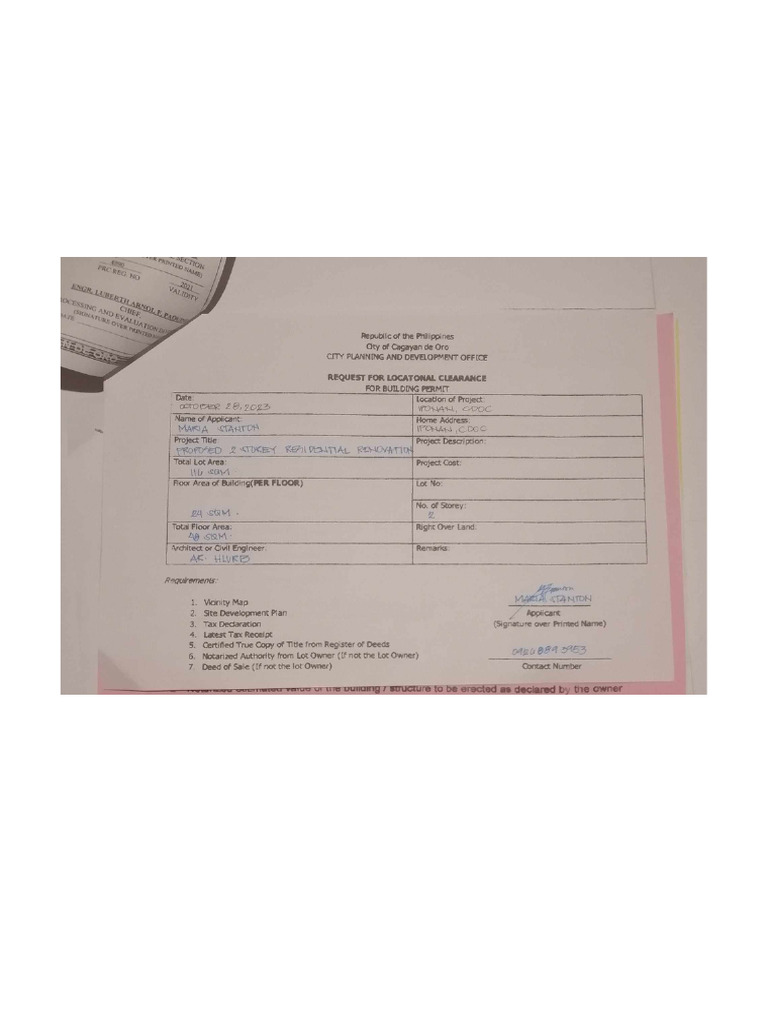 Building Permit 1 | PDF