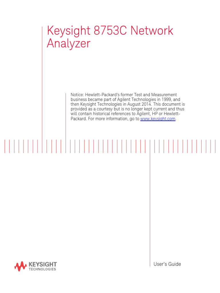 HP 8753 Network Analizer | PDF | Hewlett Packard