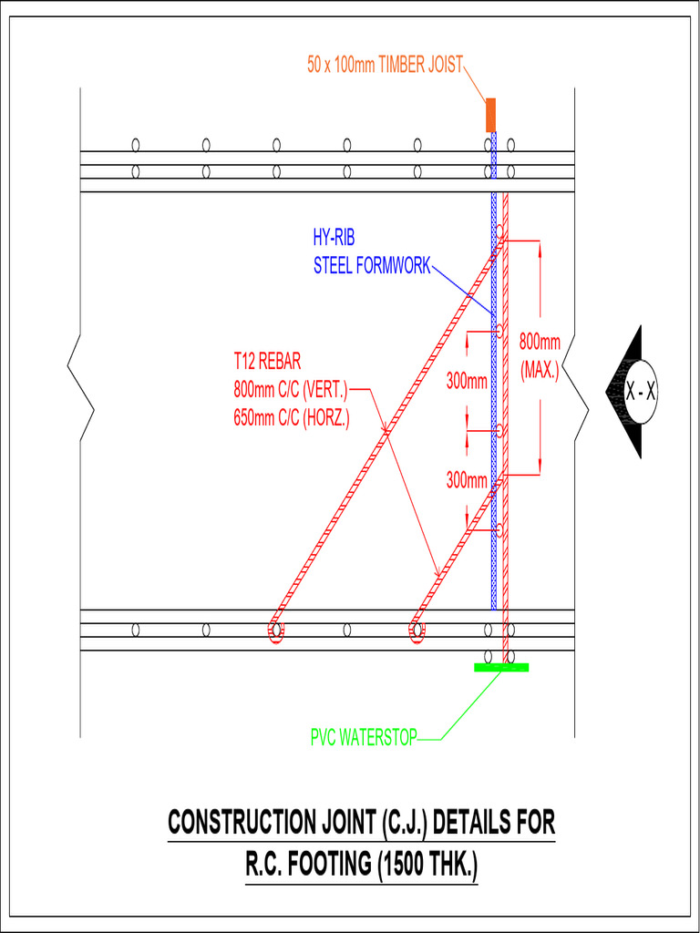 Max.1.5 M (THK) Footing C.J. Shutter Design (Updated) | PDF | Concrete ...